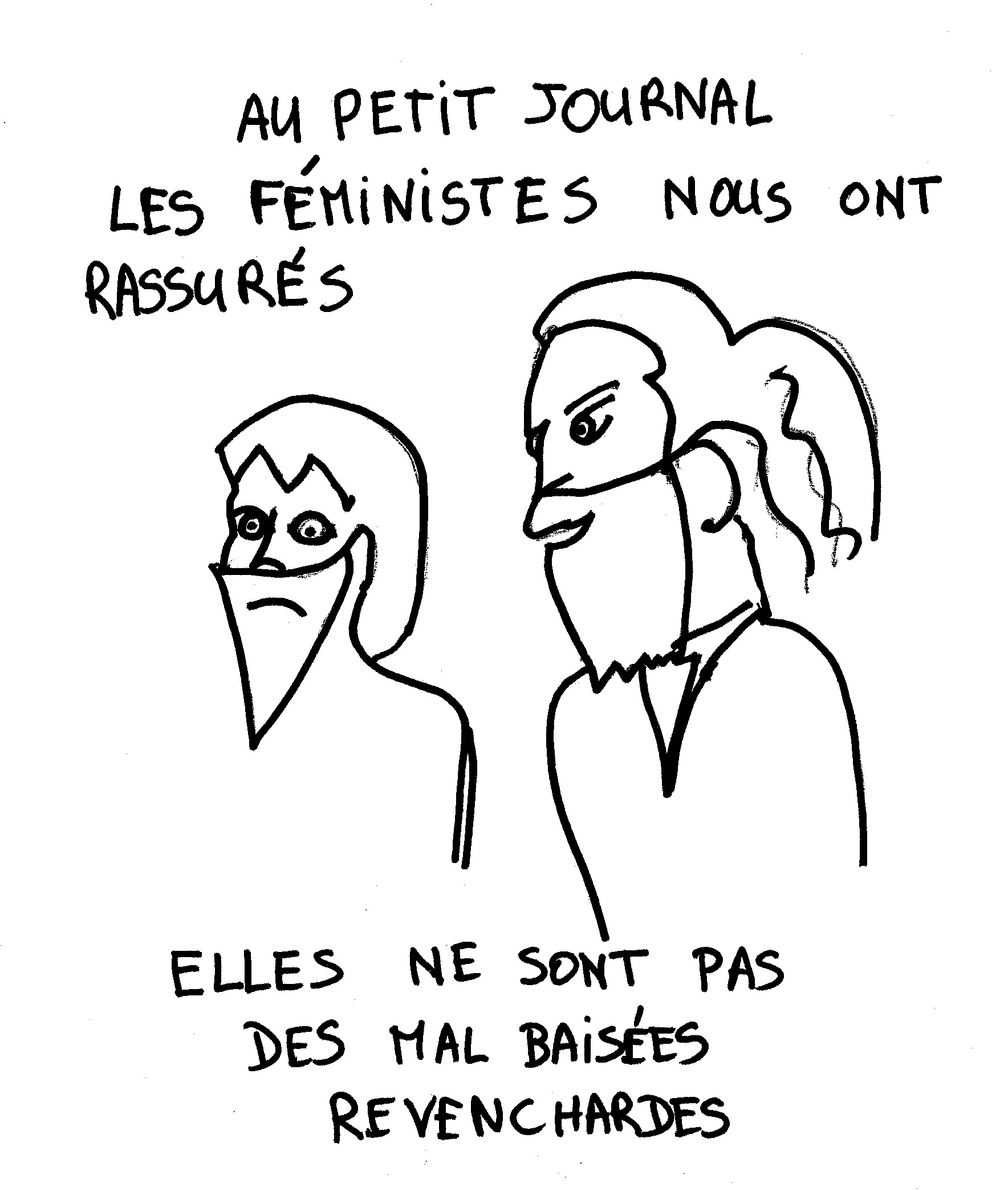 Mouvement féministe La Barbe, encore un poil pour arriver au niveau des hommes.