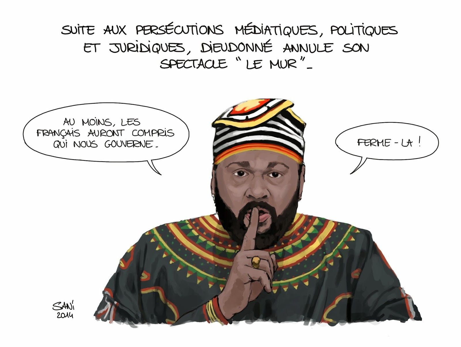 M Dieudonné M’Bala M’Bala victime des fous féminisés.