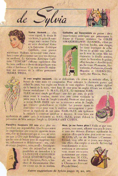 Belle les conseils de Sylvia oct54