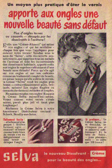 rouge à ongles publicité oct54