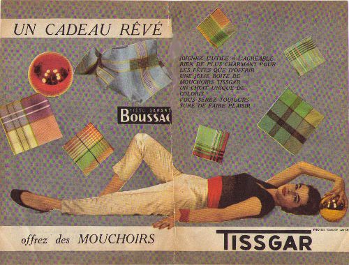 Tisgard Bouvier publicité dec 56