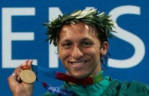 Mens 200m Free Medal Ceremony